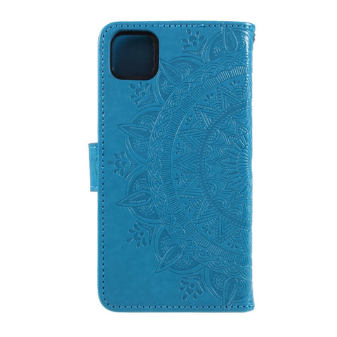Imprinted Mandala Pattern PU Leather Cover for Huawei Y5p/Honor 9S