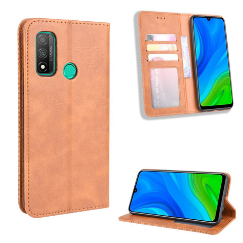 Auto-absorbed Retro PU Leather Case  for Huawei P smart 2020/Nova Lite 3+
