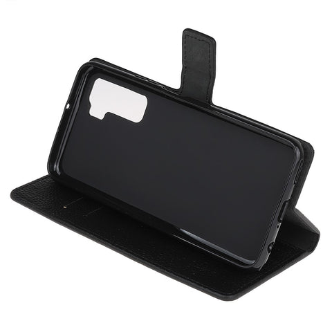 Litchi Skin Wallet Leather Phone Case for Huawei P40 Lite 5G