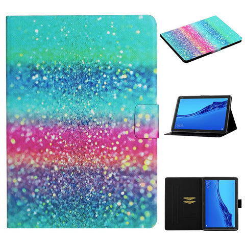 Pattern Printing Card Slots Stand Leather Smart Case for Huawei MediaPad M5 lite 10