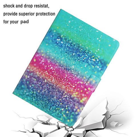 Pattern Printing Card Slots Stand Leather Smart Case for Huawei MediaPad M5 lite 10