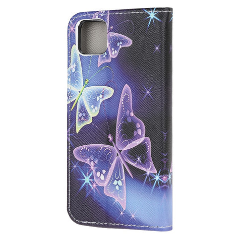 Cross Texture Printing Leather Wallet Protective Cover with Strap for Huawei Y5p