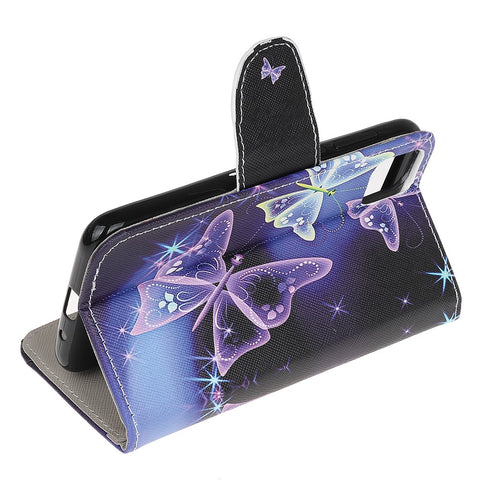 Cross Texture Printing Leather Wallet Protective Cover with Strap for Huawei Y5p