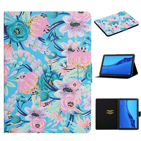 Flower Pattern Printing Tablet Stylish Cover for Huawei MediaPad M5 lite 10