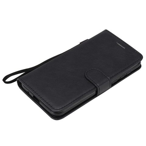 For Huawei Y5p / Honor 9S Case Solid Color Leather Mobile Cover Wallet Stand with Strap