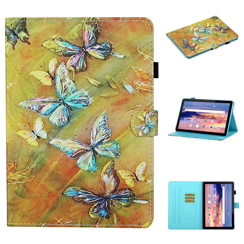 Pattern Printing Card Slots Stand Flip Leather Protective Cover for Huawei MediaPad T5 10.1