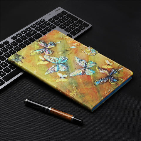 Pattern Printing Card Slots Stand Flip Leather Protective Cover for Huawei MediaPad T5 10.1