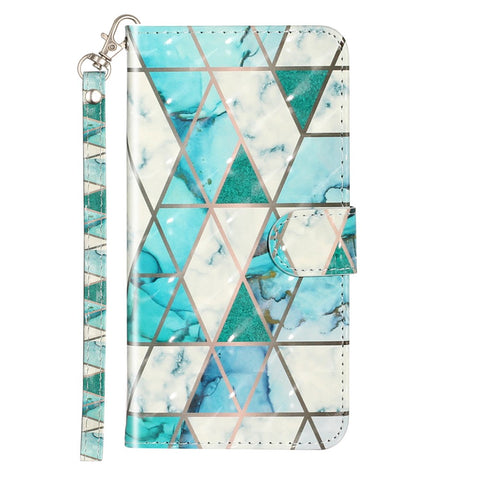 Light Spot Decor Wallet Stand Leather Pattern Printing Phone Case for Huawei P20