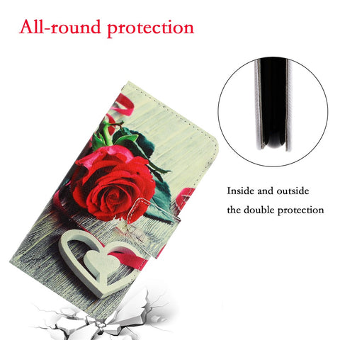 Pattern Printing Magnetic Leather Wallet Phone Case for Huawei Y5p/Honor 9S