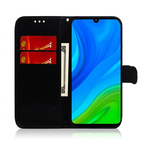 Flower Style Magnetic Leather Shell for	Huawei P smart 2020