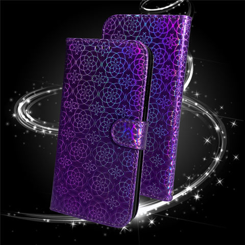 Flower Style Magnetic Leather Shell for	Huawei P smart 2020