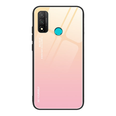 Gradient Color Tempered Glass + PC + TPU Combo Case for Huawei P Smart 2020