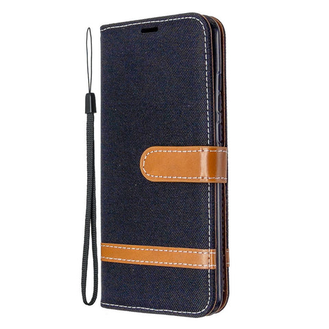 Assorted Color Jeans Cloth Leather Cover for Huawei P smart 2020