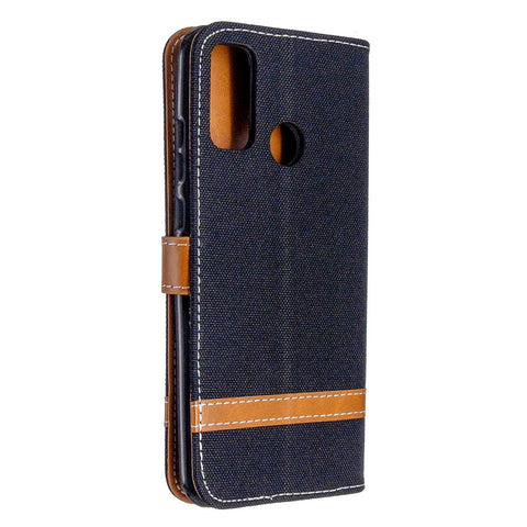 Assorted Color Jeans Cloth Leather Cover for Huawei P smart 2020