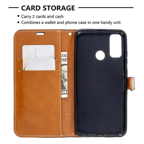 Assorted Color Jeans Cloth Leather Cover for Huawei P smart 2020