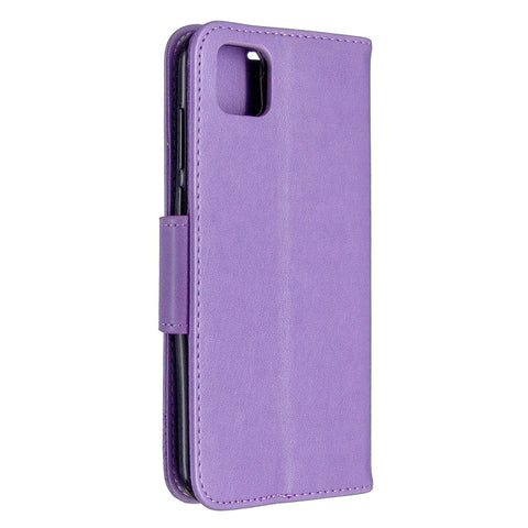 Imprint Butterfly Magnetic Leather Cover for Huawei Y5p / Honor 9S