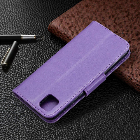 Imprint Butterfly Magnetic Leather Cover for Huawei Y5p / Honor 9S