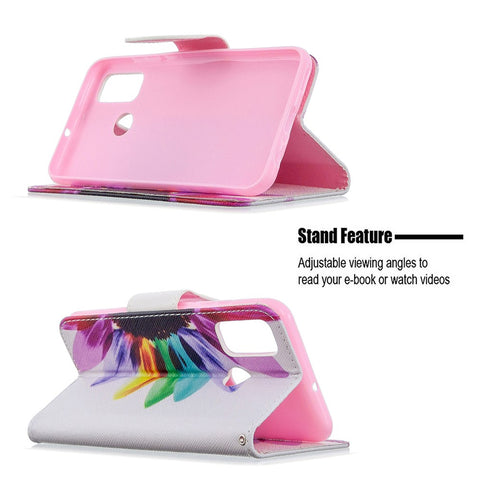 Pattern Printing Leather Wallet Stand Case for Huawei P smart 2020