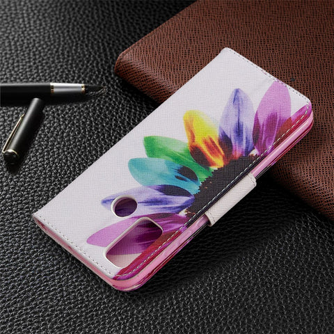 Pattern Printing Leather Wallet Stand Case for Huawei P smart 2020