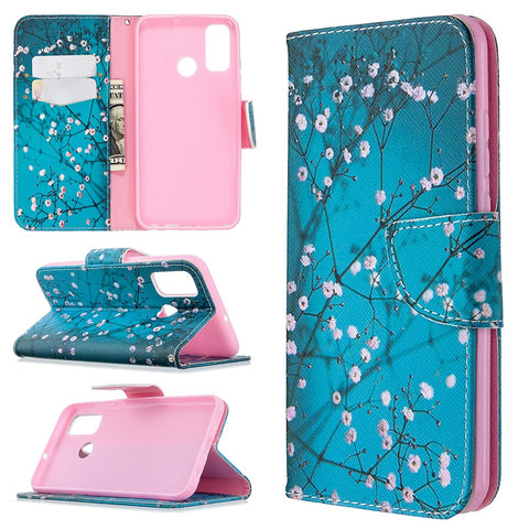 Pattern Printing Leather Wallet Stand Case for Huawei P smart 2020