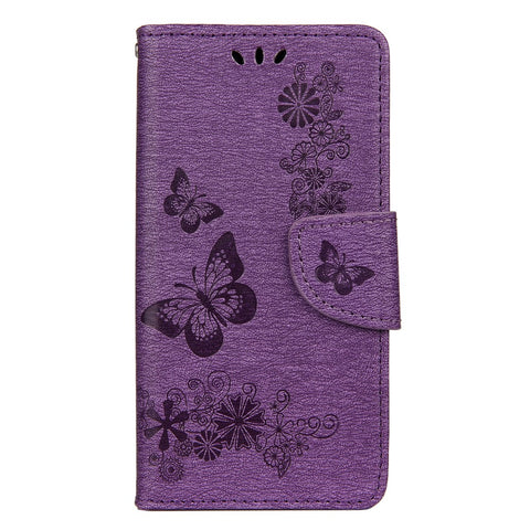 Imprint Butterfly Flower Cover Leather Wallet Case for Huawei Y5p/Honor 9S