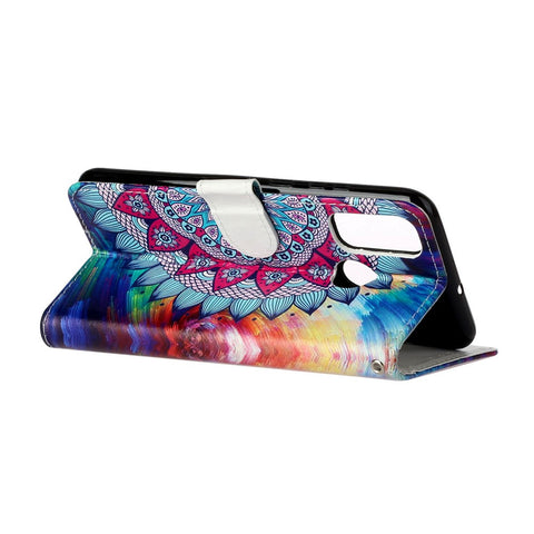 Embossed Patterned Wallet Leather Phone Case for Huawei P Smart 2020