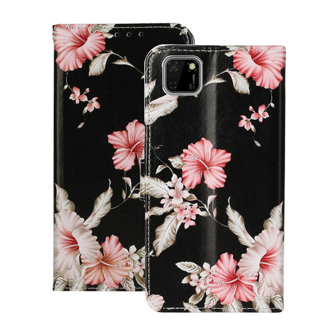 Pattern Printing Shell Leather Wallet Cell Phone Cover for Huawei Y5p