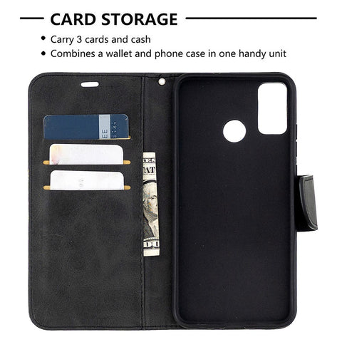 Wallet Stand PU Leather Mobile Phone Case for Honor 9X Lite
