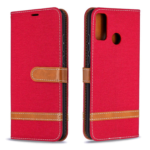 Assorted Color Jeans Cloth Wallet Leather Case Accessory for Honor 9X Lite