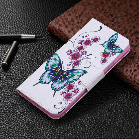 Pattern Printing Wallet Stand Leather Mobile Phone Shell for Honor 9X Lite