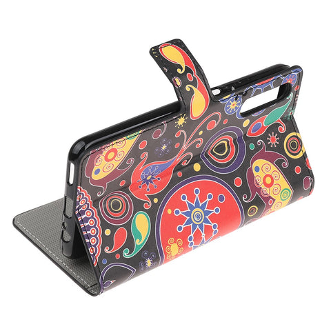 Pattern Printing Wallet Leather Stand Case for Huawei P Smart S / Y8p