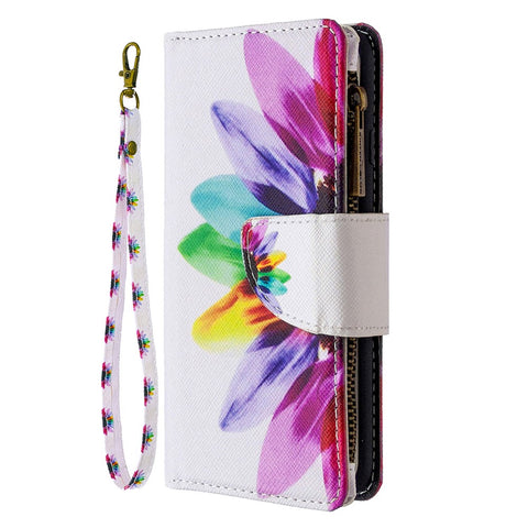 BF03 Pattern Printing Case Zipper Wallet Leather Cover for Honor 9X Lite