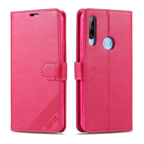 AZNS Leather with Wallet Shell for Huawei Y6p