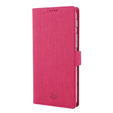 VILI DMK Leather with Double Cards Side Buckle Style Cell Phone Cover for Huawei Y6p