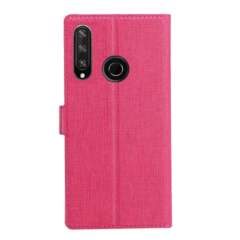VILI DMK Leather with Double Cards Side Buckle Style Cell Phone Cover for Huawei Y6p