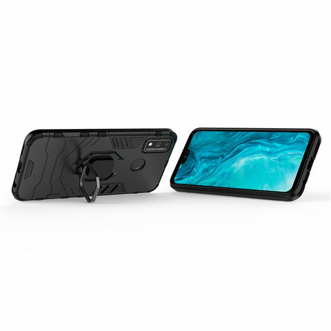 Ring Holder Kickstand Hybrid PC + TPU Combo Shell Case for Honor 9X Lite