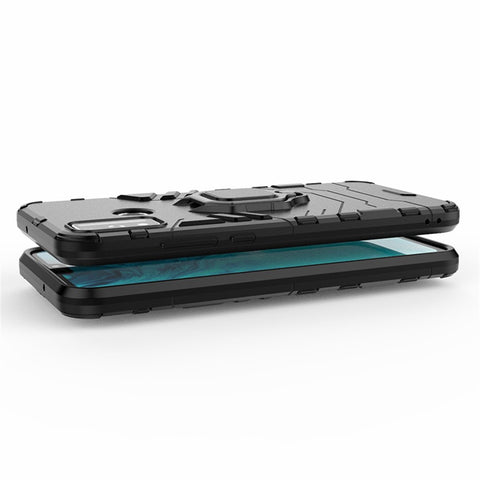 Ring Holder Kickstand Hybrid PC + TPU Combo Shell Case for Honor 9X Lite