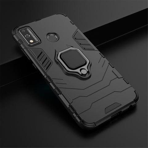 Ring Holder Kickstand Hybrid PC + TPU Combo Shell Case for Honor 9X Lite