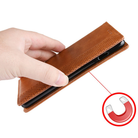 Vintage Style Wallet Stand Leather Cover for Huawei Y8s