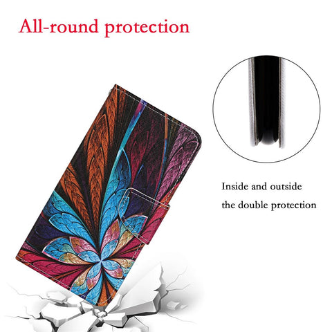 Pattern Printing Stand Shell Wallet Leather Case for Honor 9X Lite
