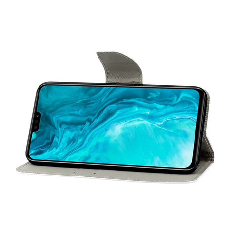 Pattern Printing Stand Shell Wallet Leather Case for Honor 9X Lite