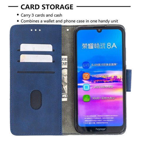 Crocodile Texture Assorted Color Leather Shell Wallet Phone Case for Huawei Y6/Honor 8A