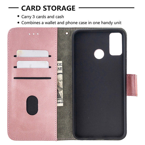 Assorted Color Crocodile Texture Leather Wallet Stand Case Phone Cover for Honor 9X Lite