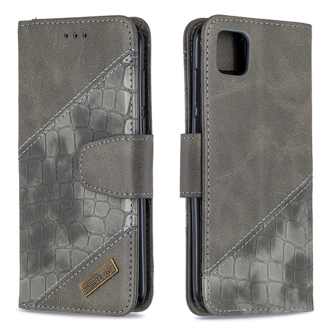 Assorted Color Crocodile Texture Leather Cell Phone Cover for Huawei Y5p/Honor 9S