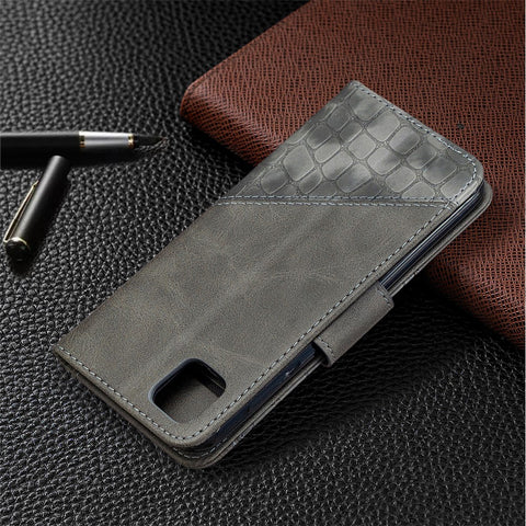 Assorted Color Crocodile Texture Leather Cell Phone Cover for Huawei Y5p/Honor 9S