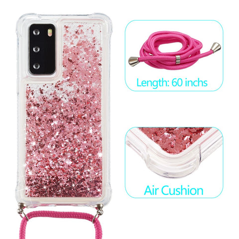 Glitter Powder Quicksand TPU Back Case for Huawei P40