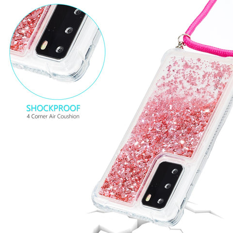 Glitter Powder Quicksand TPU Back Case for Huawei P40