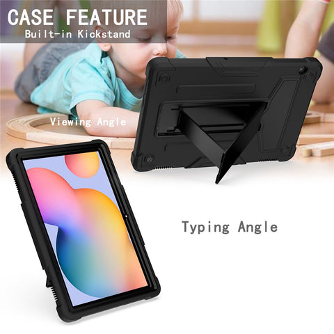 Shockproof Folding Kickstand Silicone + PC Tablet Hybrid Case for Huawei MediaPad T5 10.1
