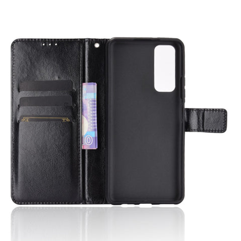 Crazy Horse Wallet Leather Case for Huawei P smart 2021/Y7a Shell