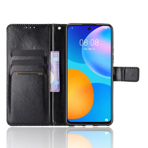 Crazy Horse Wallet Leather Case for Huawei P smart 2021/Y7a Shell